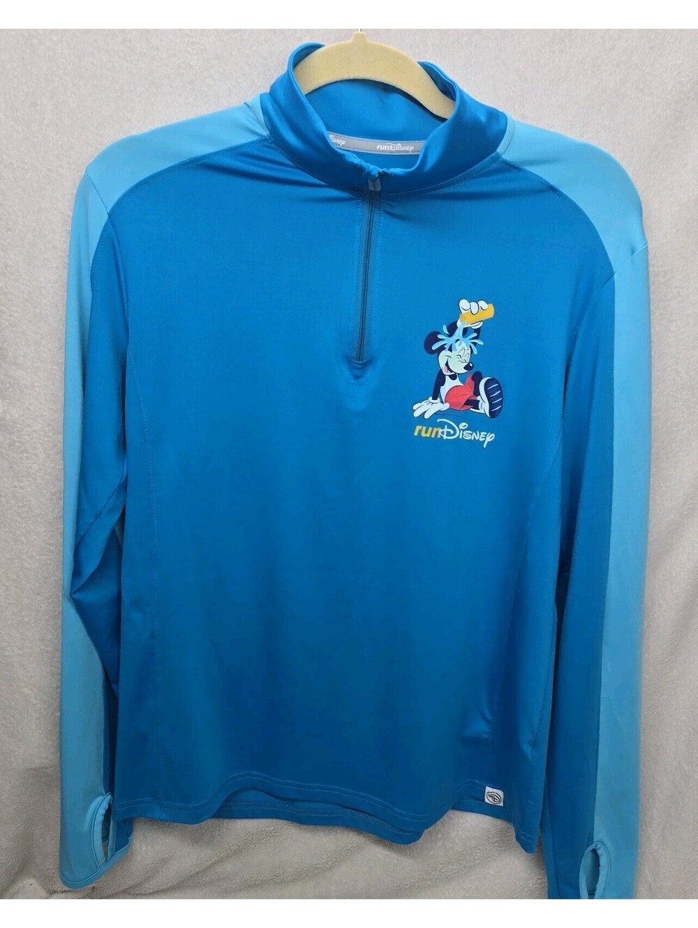 Disney Parks RunDisney Performance Long Sleeve Running Top 1/4 Zip Women's Small